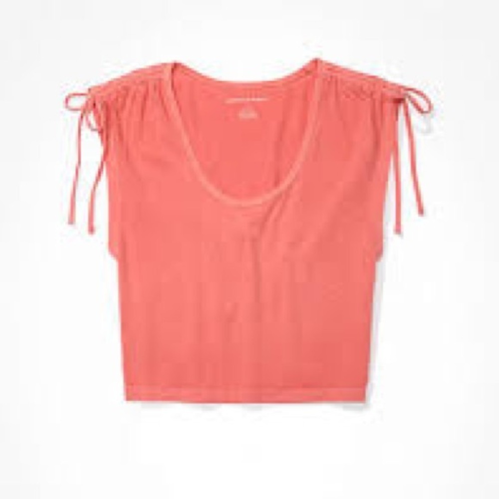 American Eagle Cinch Shoulder Tee Size Small